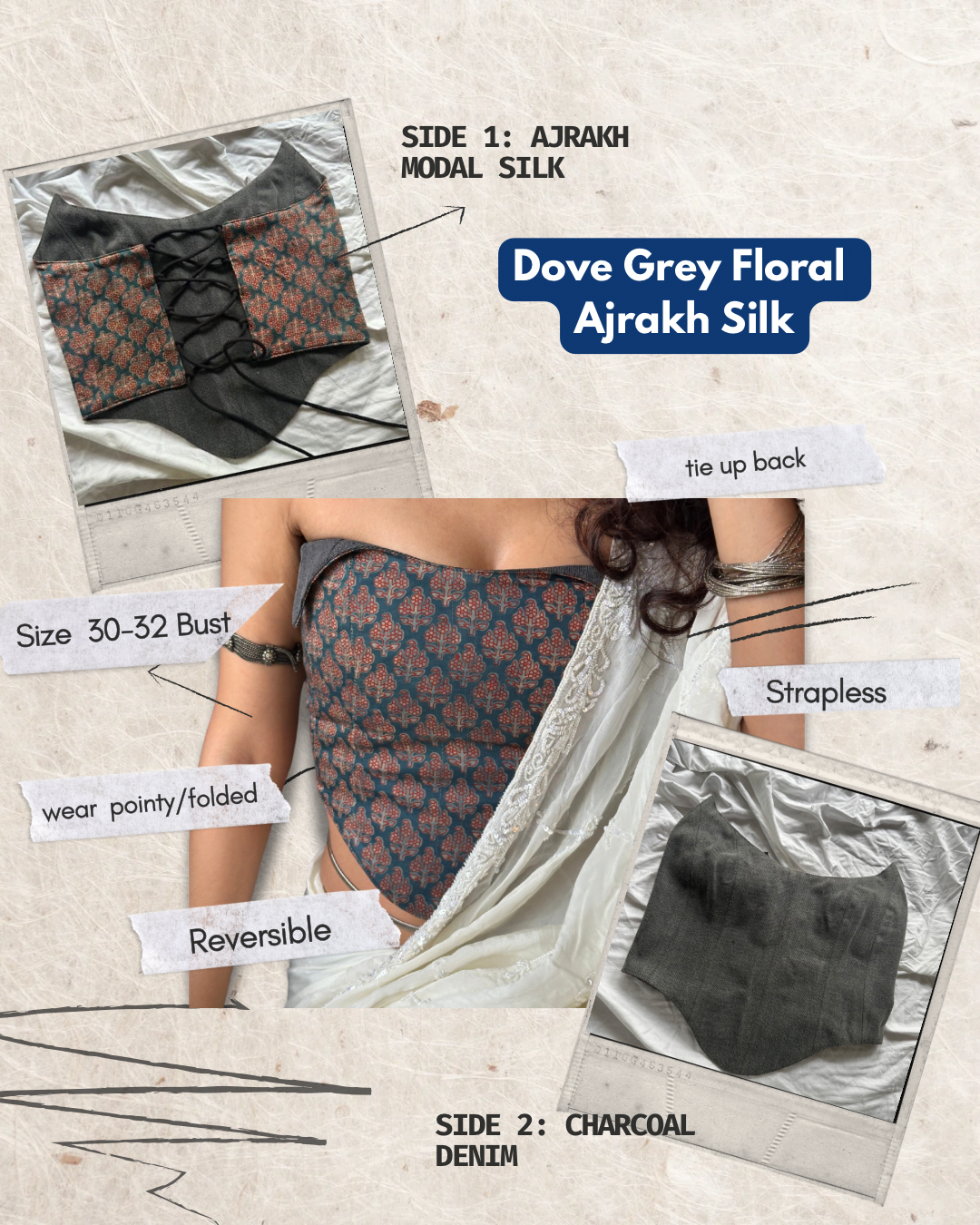 Dobaara Corset Tops | 30-32 bust