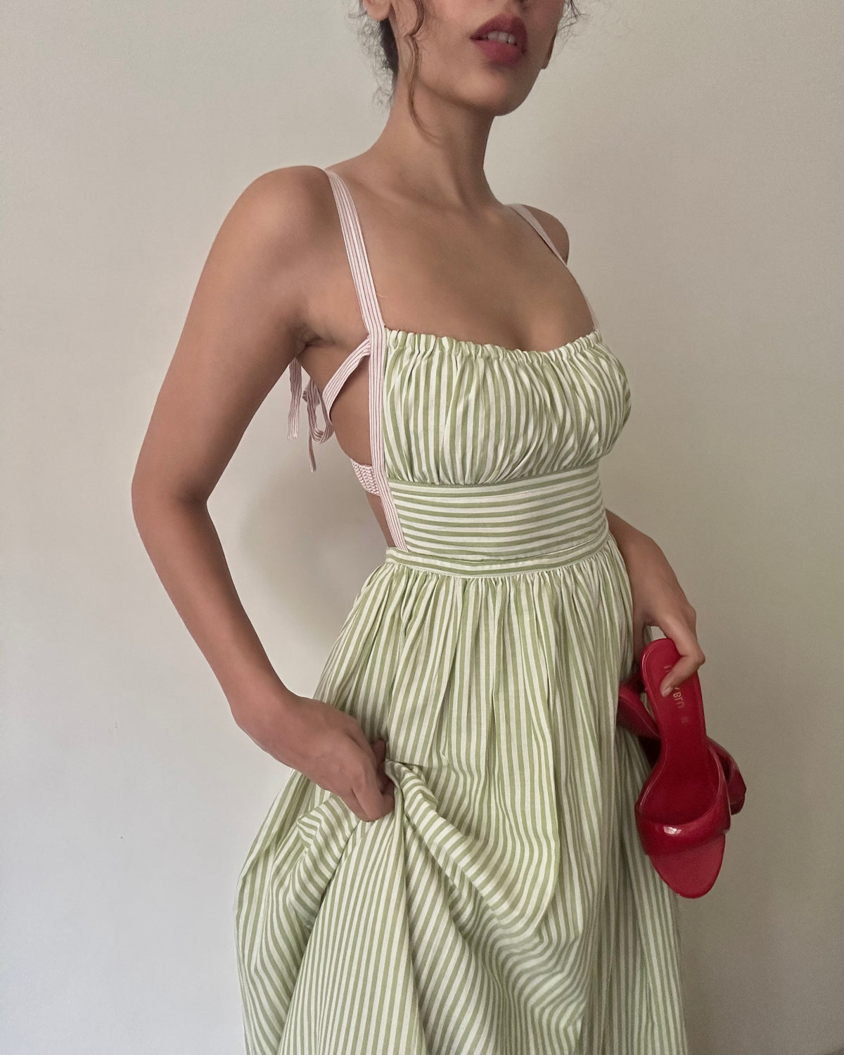 Divinity Mini | Handloom Cotton Backless Dress