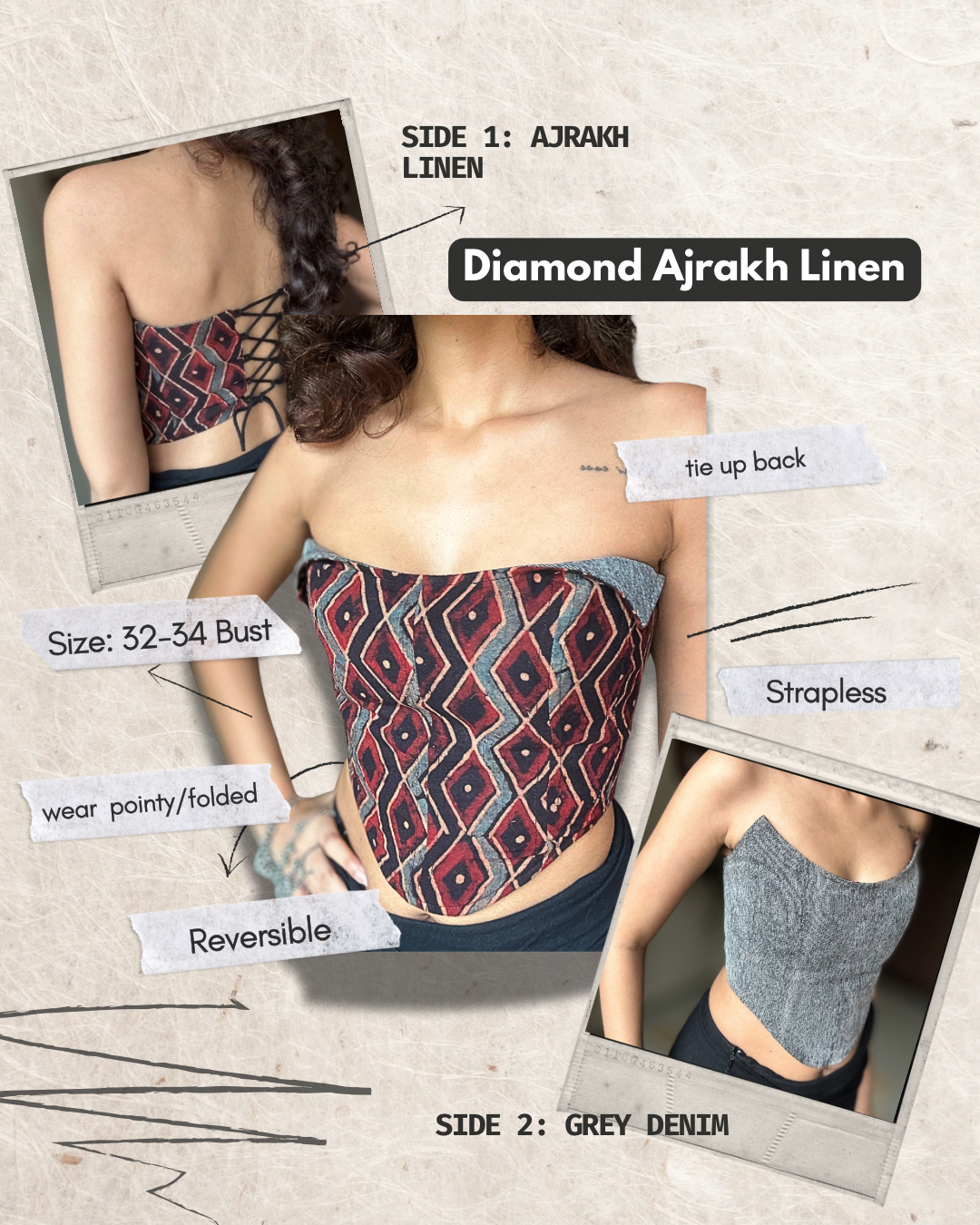 Dobaara Corset Tops | 32-34 BUST
