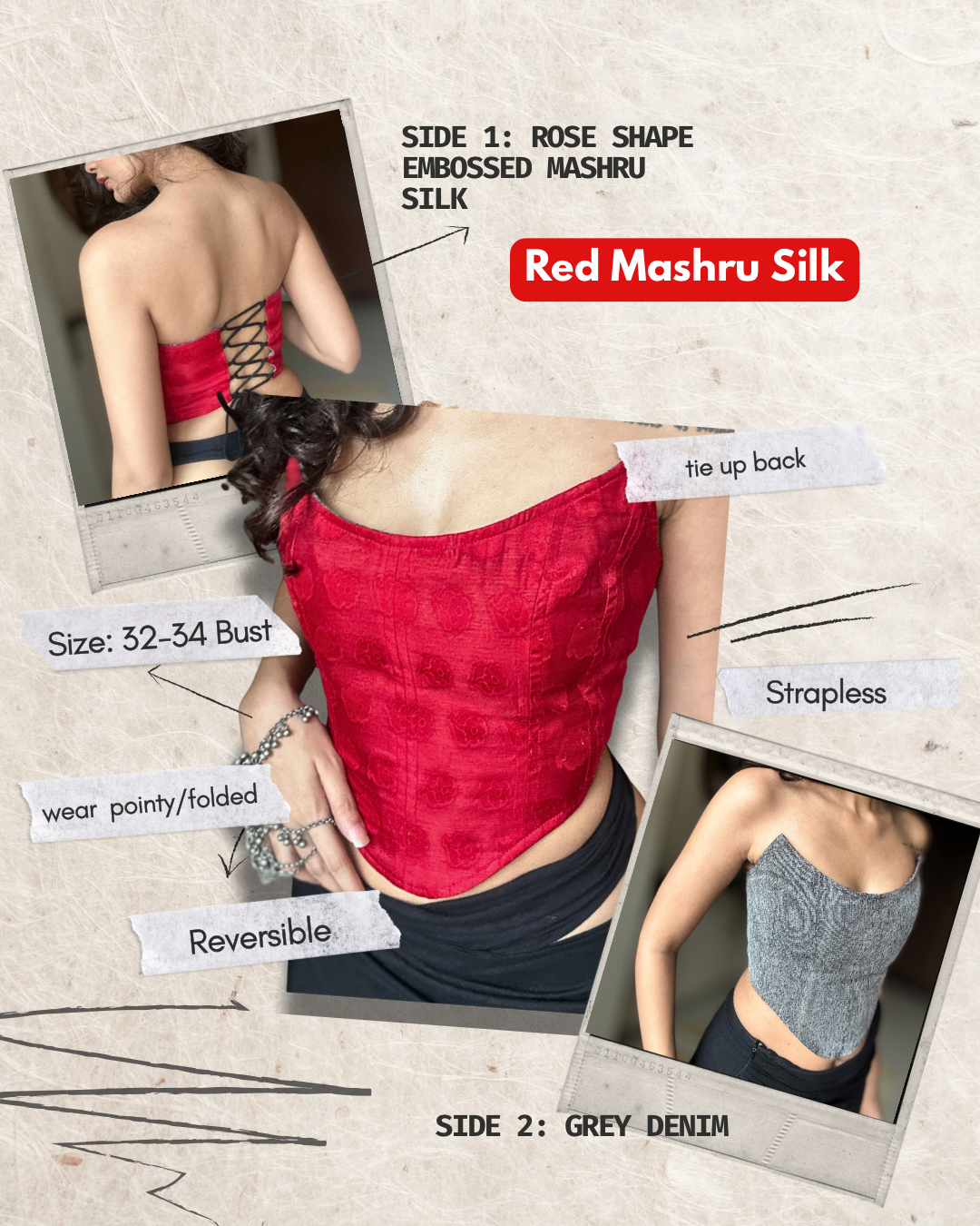 Dobaara Corset Tops | 32-34 BUST