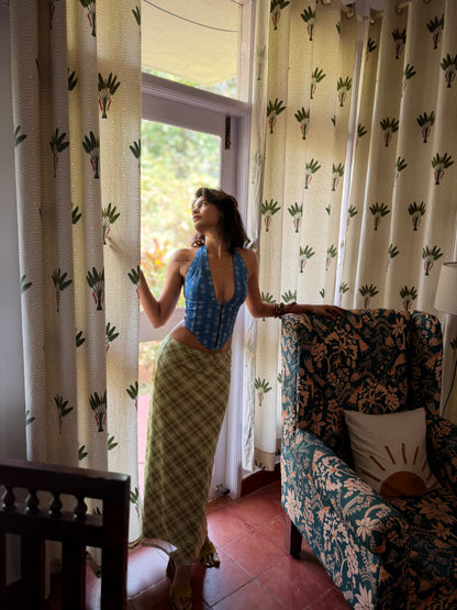Aaila! Halter Top | Handloom Cotton Woven Butas