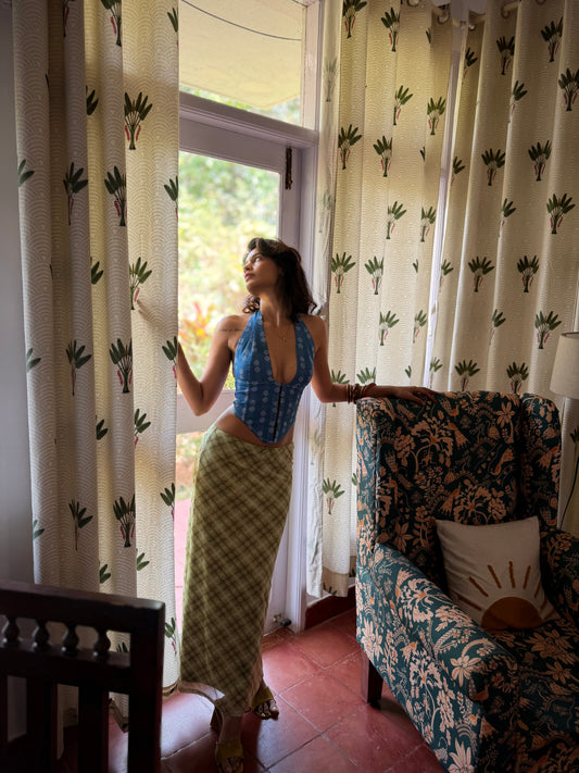 Aaila! Halter Top | Handloom Cotton Woven Butas