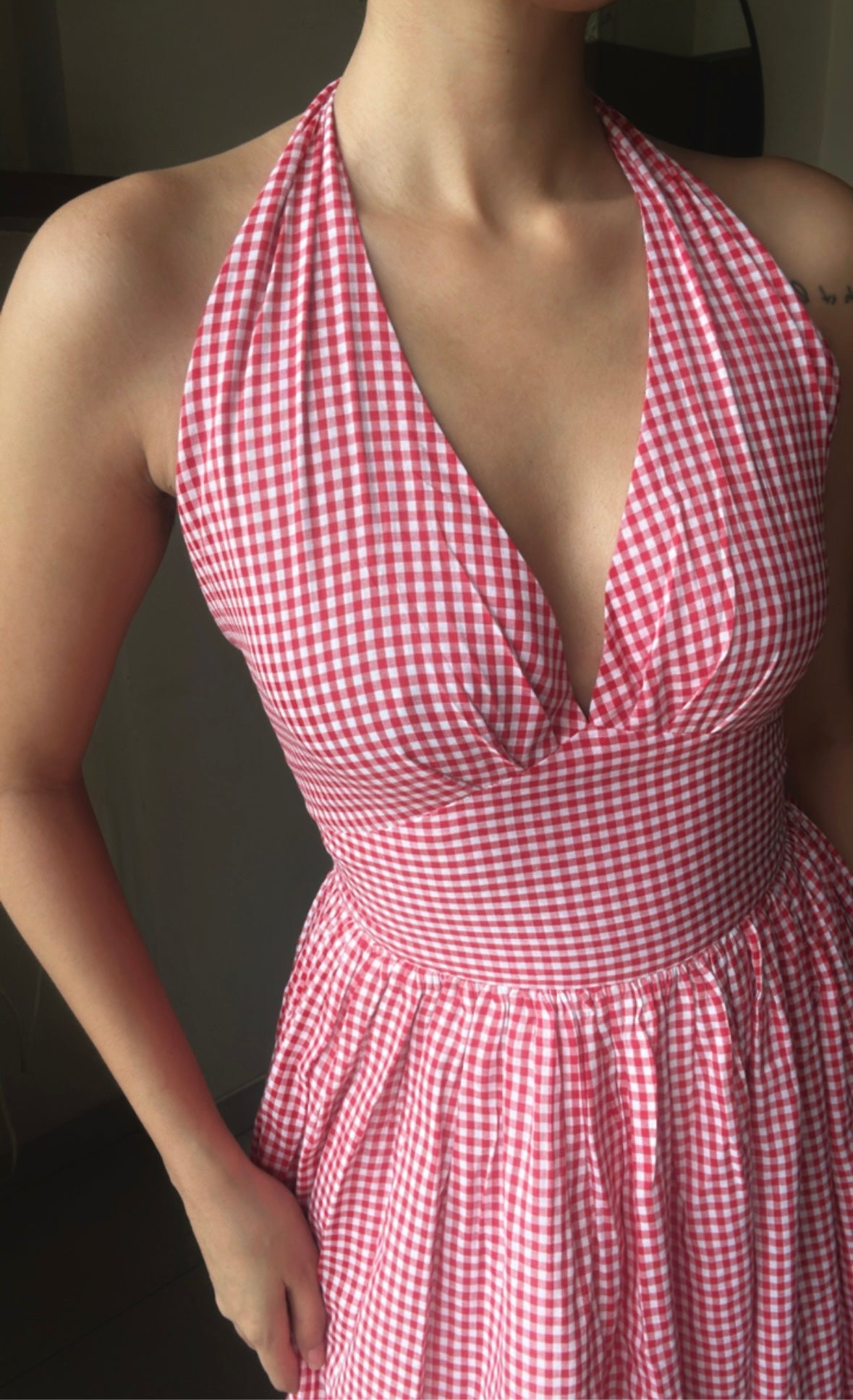 Maska Halter Maxi | Gingham