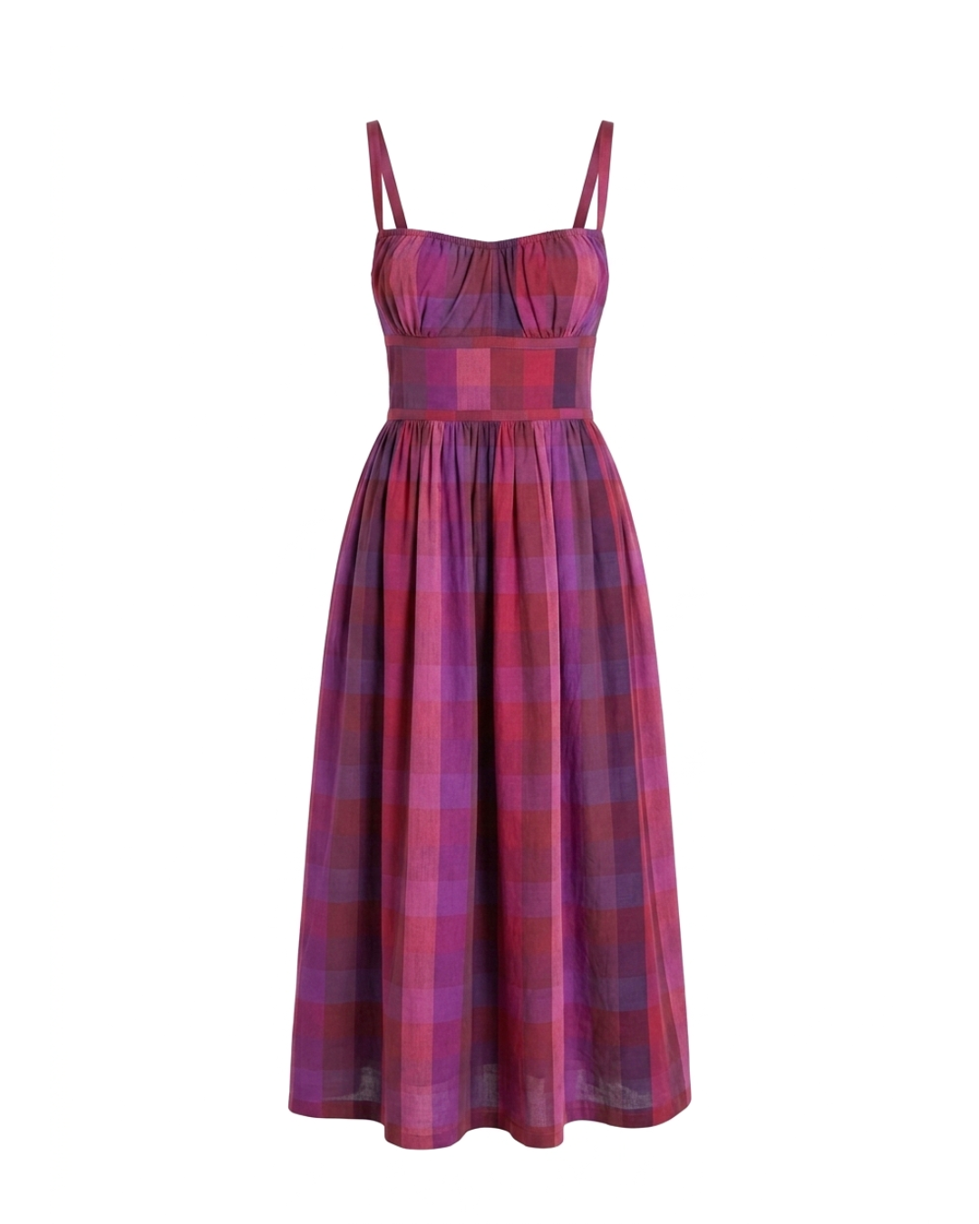 Divinity in Mulberry Jam | Handloom Cotton Backless Maxi
