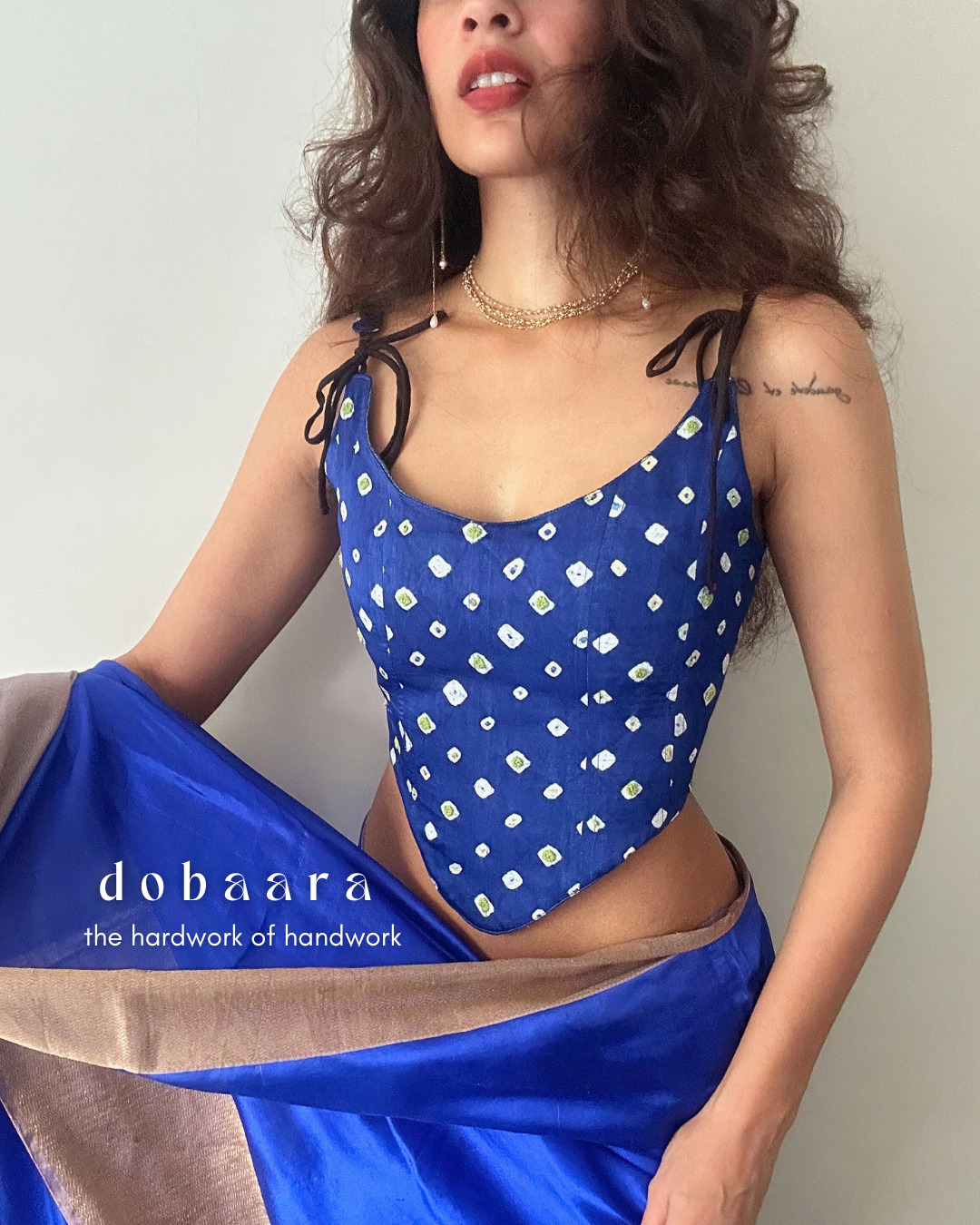 Dobaara Corset Tops | Bandhani Version