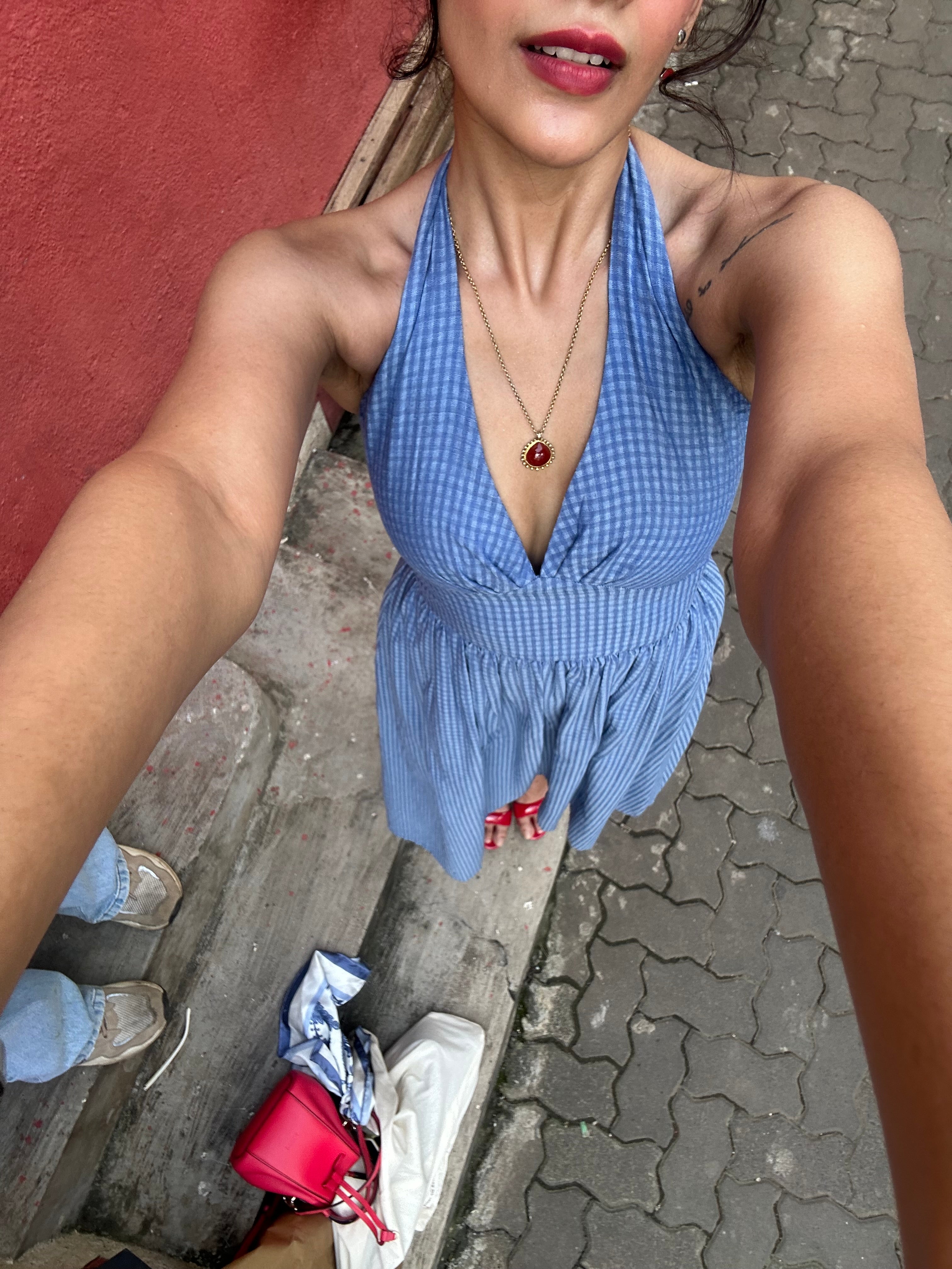 Maska Halter Maxi | Gingham