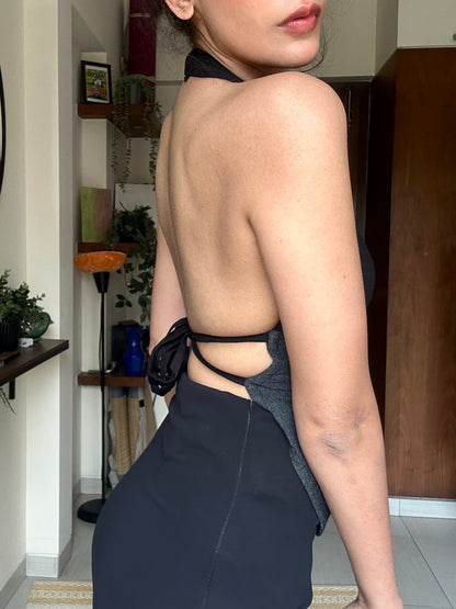 Pairipona Backless Top in Handloom Cotton