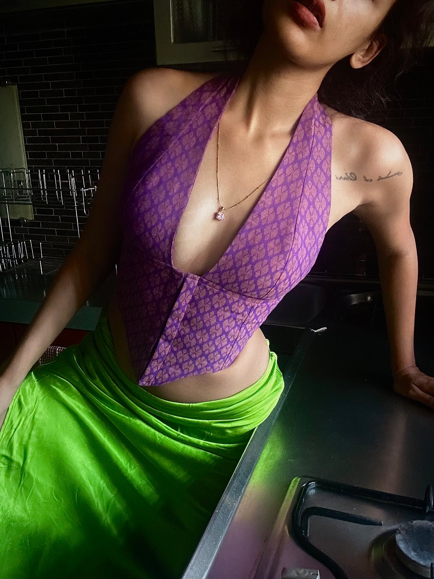 Aaila! Halter Top | Handloom Cotton Woven Butas