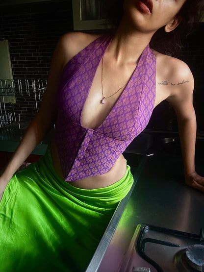 Aaila! Halter Top | Handloom Cotton Woven Butas