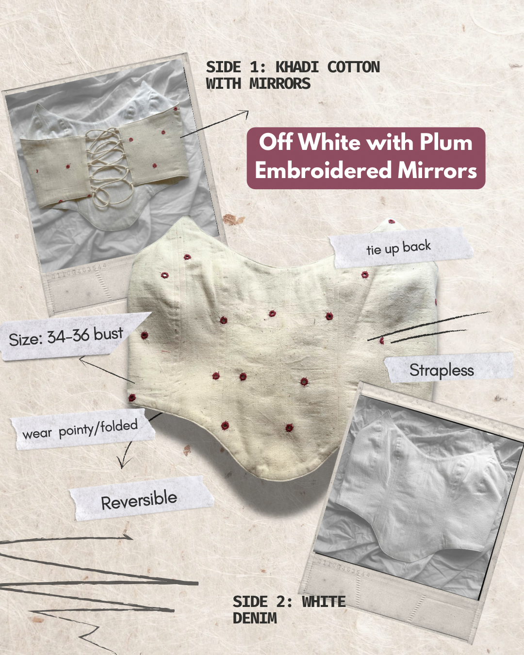 Dobaara Corset Tops | 34-36 Bust