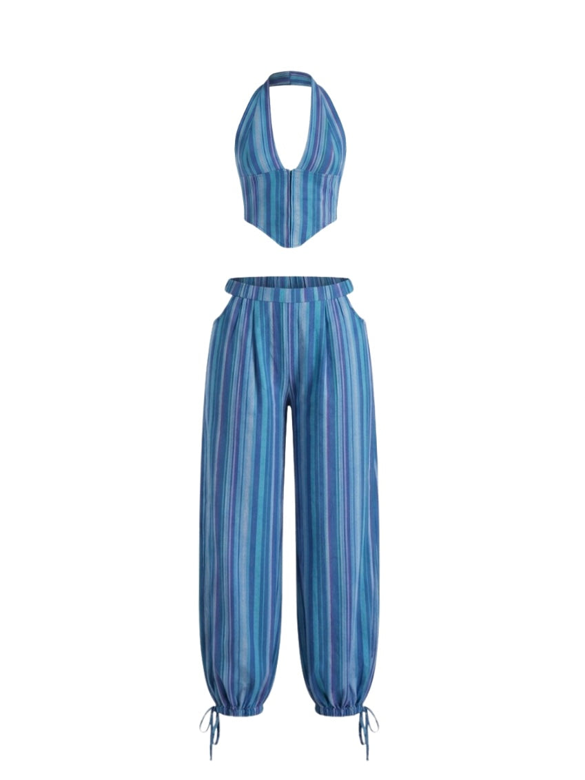 Blueberry Co-ord Set | Handloom Cotton