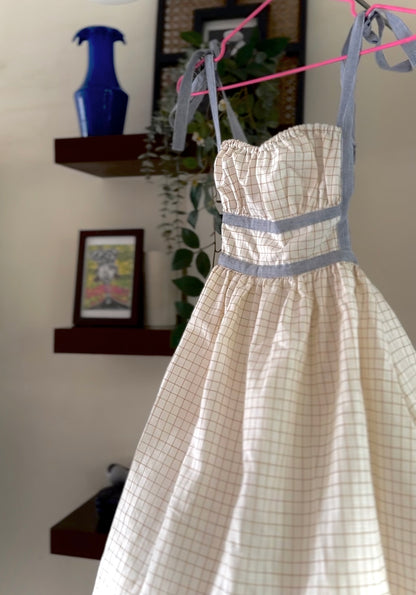 Divinity Mini | Handloom Cotton Backless Dress
