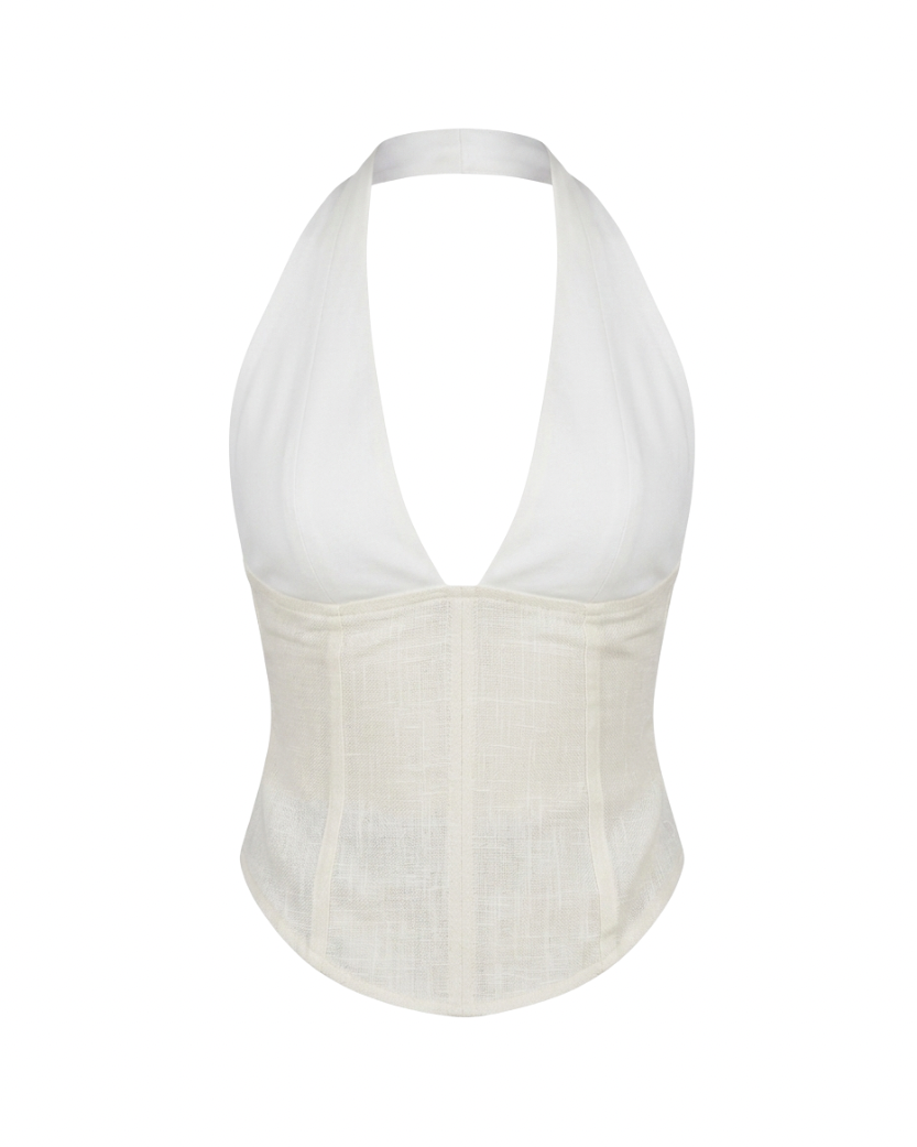 Pairipona Backless Top in Handloom Cotton