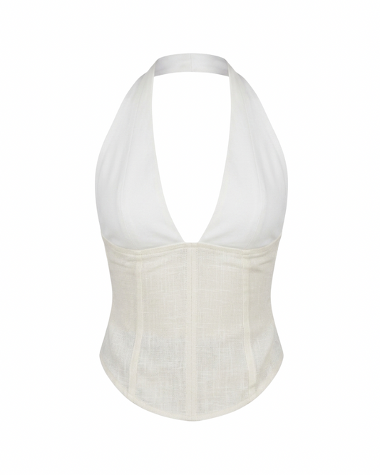 Pairipona Backless Top in Handloom Cotton