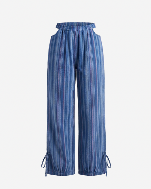 Sneak | Cutout Wide-Leg Pants | Handloom Cotton
