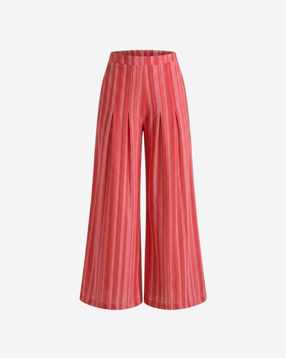 Wide-Leg Pants | Paprika | Handloom Cotton