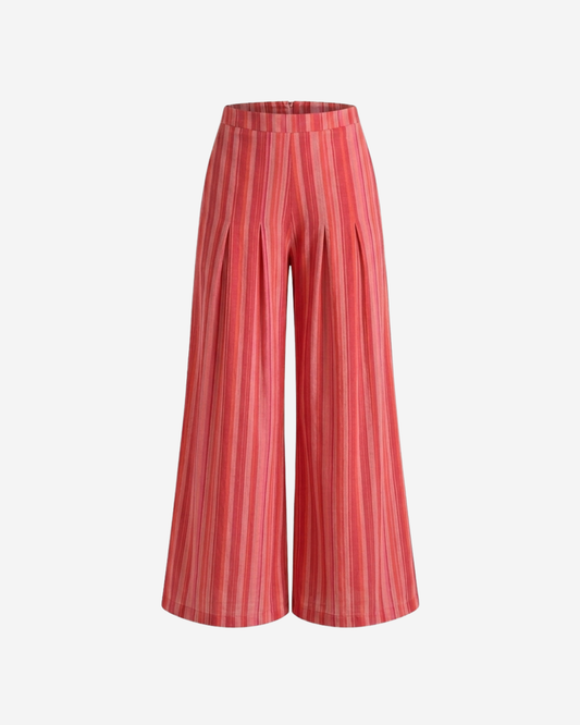 Wide-Leg Pants | Paprika | Handloom Cotton
