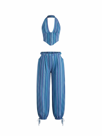 Blueberry Co-ord Set | Handloom Cotton