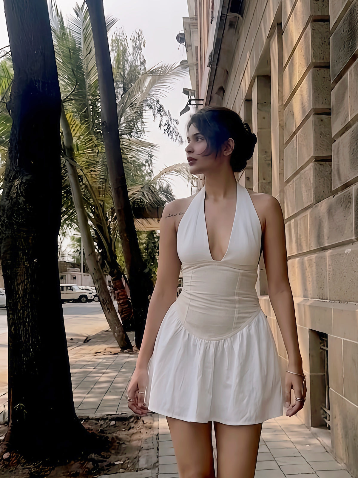 Pairipona Backless Mini in Handloom Cotton
