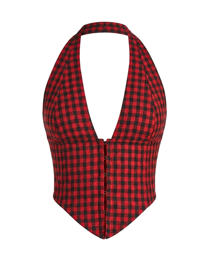 Checkered | Aaila! Halter Top | Handloom Cotton