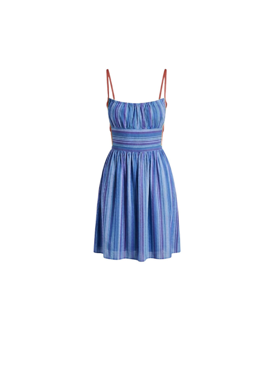 Divinity Mini in Blueberry Jam | Handloom Cotton Backless Dress