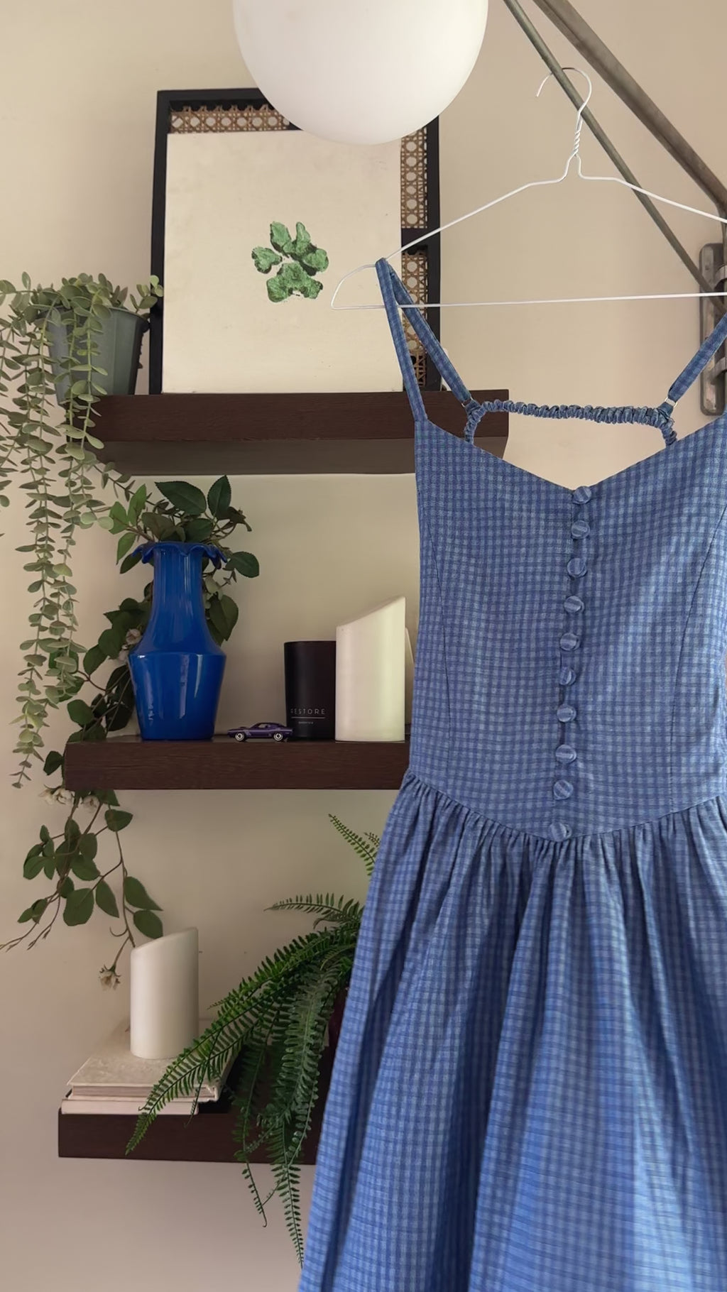 Riha en tejidos de cuadros vichy